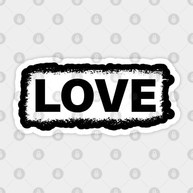 One Love Couple Matching Sticker by LotusTee